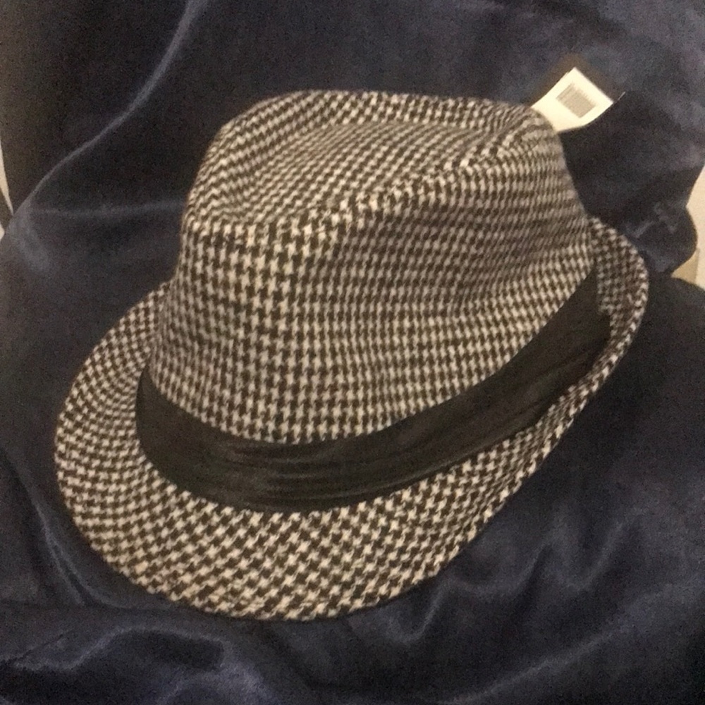 Westerns Houndstooth Fedora Hat L/LX